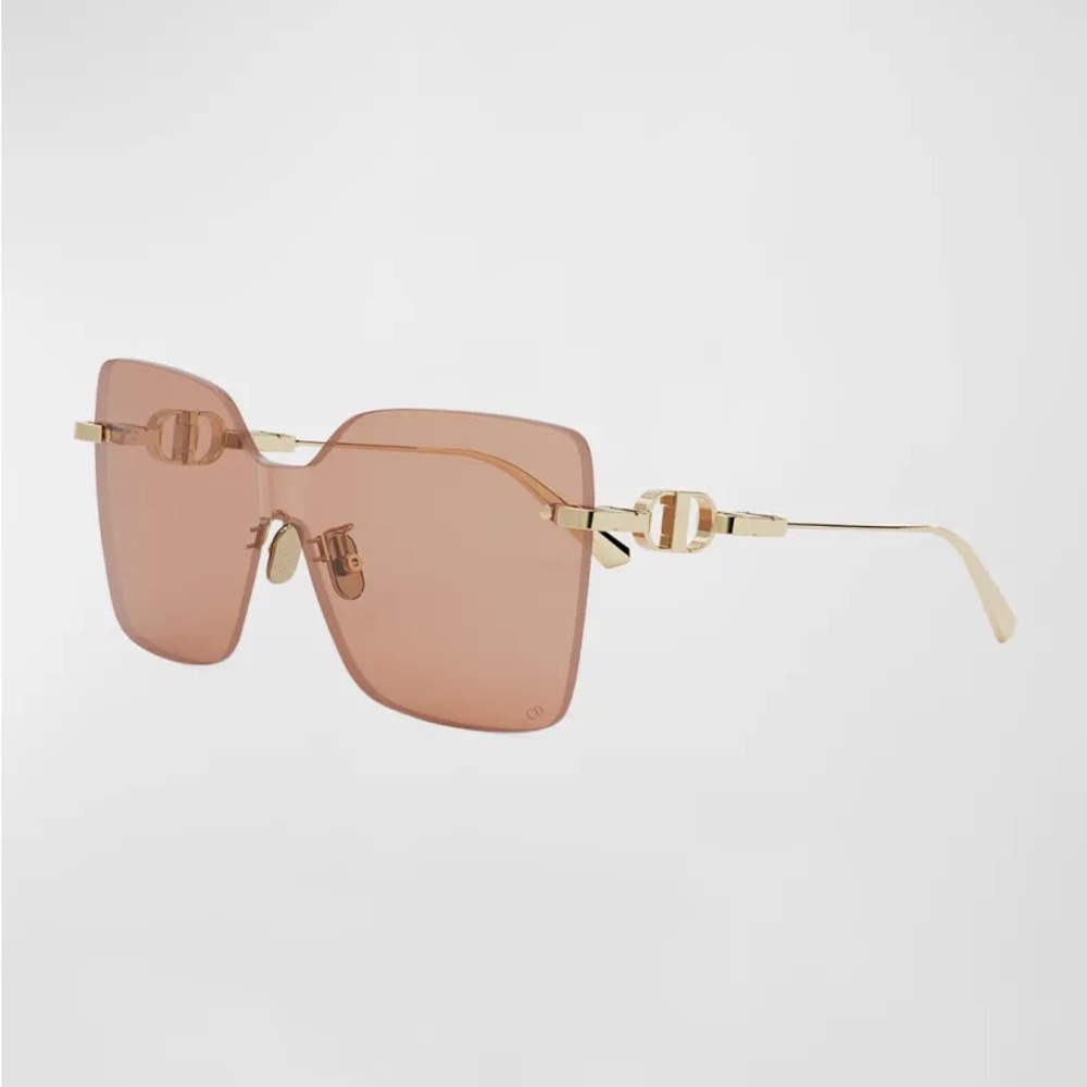 Dior CD Chain M1U Sunglasses SHINY GOLD DH VIOLET